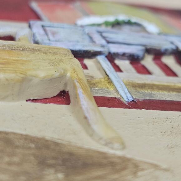 Vintage 3D Dressing Room Tile C. Winterle Olson, Bedroom/Bathroom wall art tile - Picture 8 of 8